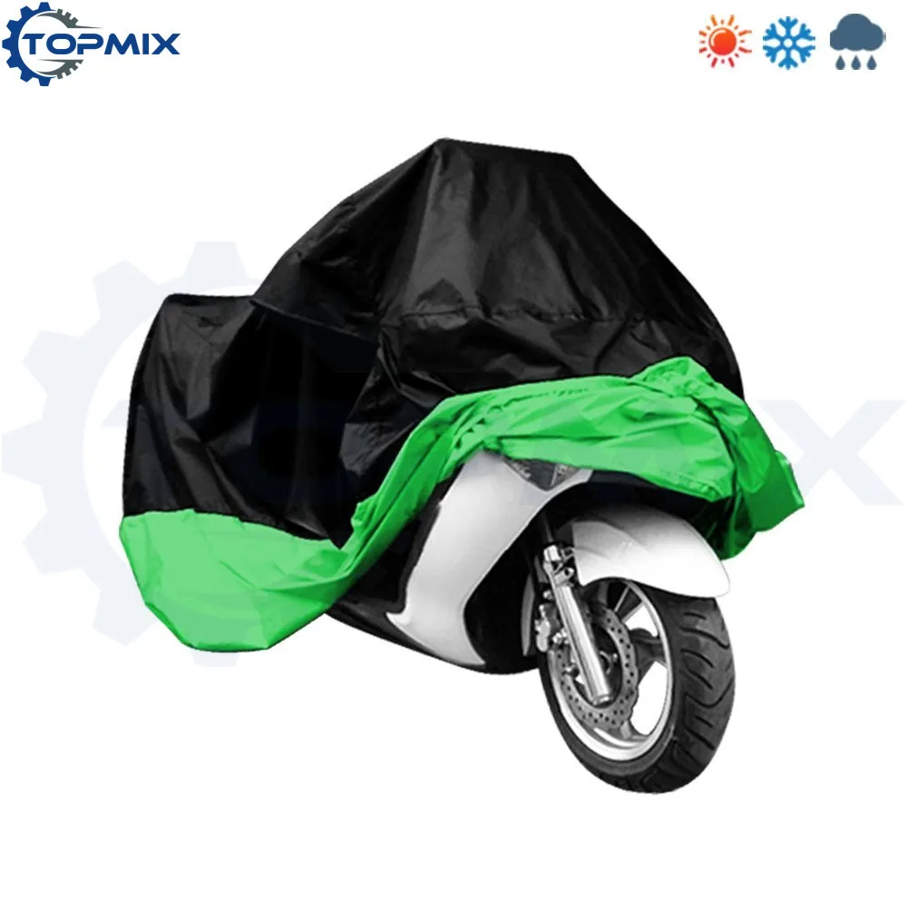 motorcycle cover-blackgreen 2