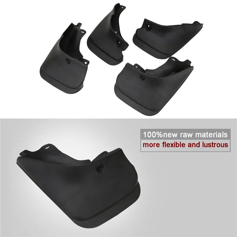 4PCS Front Rear Molded Fender Splash Guards Mud Flaps For Toyota Corolla 4Door Sedan DX LX XE SE 1993 - 1997 KOLEROADER  (2)