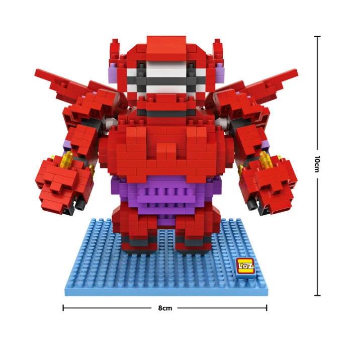 

LOZ Diamond Blocks Cartoon Model Anime Auction Figures baymax Assembly brinquedos Kids Gift Cute Toys for Children 9601 -9602