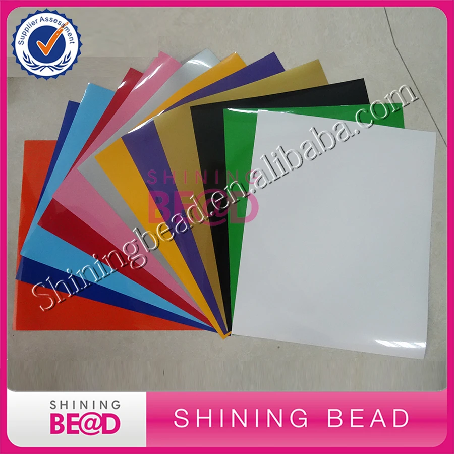 

10" x 12" Assorted Colors Iron On Or Heat Press Pu Heat Transfer Vinyl Pack(7 sheets HTV) for T-shirts, Garments, bags