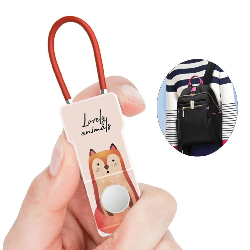 

Smart Fingerprint Padlock Anti-Theft Keyless USB Rechargeable Waterproof Security Lock for women girl Backpack Luggage Office