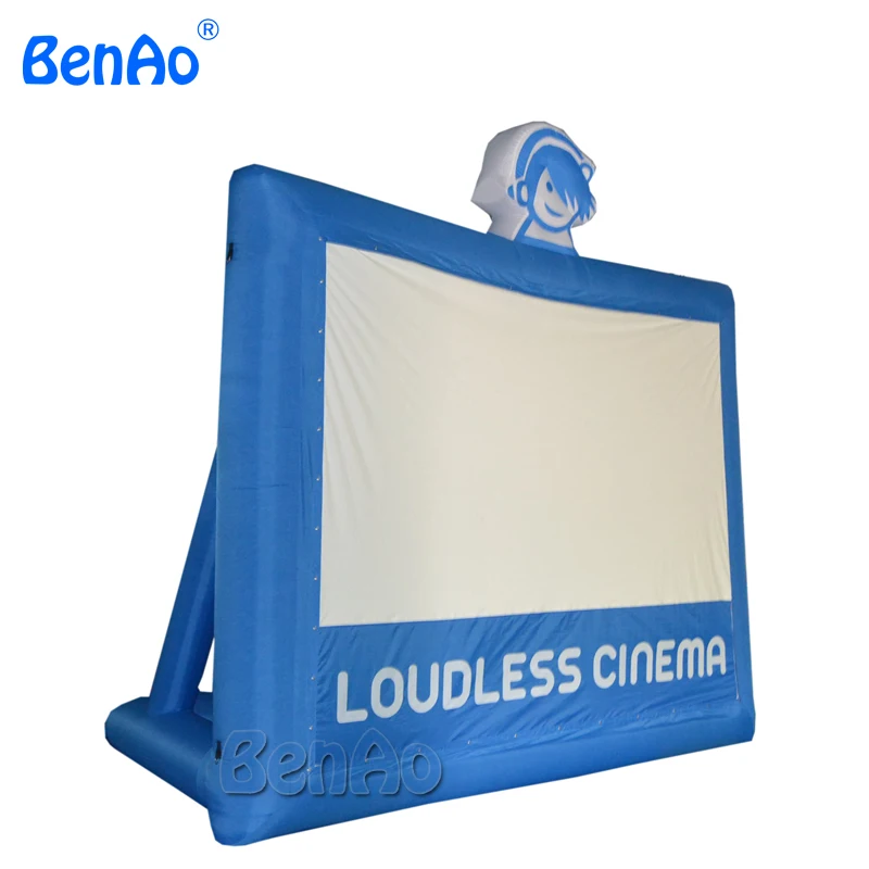 M014 Free shipping 397*224 cm screen size Giant Inflatable Movie Screen