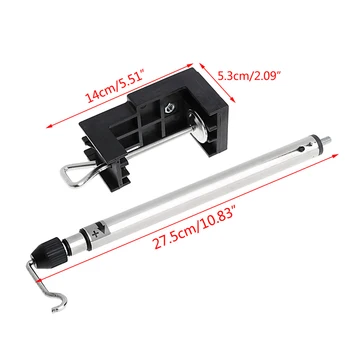

Clamp-on Flex Shaft Rotary Grinder Drill Bracket Stand Holder Hanger With Deck
