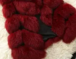 Lisa Colly, Женское пальто из искусственного меха, зимняя куртка из искусственного лисьего меха, Женское пальто из искусственного меха с капюшоном, пальто, толстое меховое пальто, верхняя одежда - Цвет: Бургундия