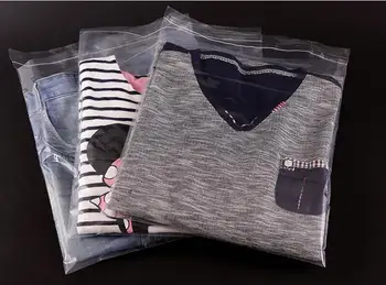 

28x42cm,Clear Self-adhesive Clothing Plastic Packaging Bag, Thick PE Bag for Apparel Shirts Jean, 100 PCS