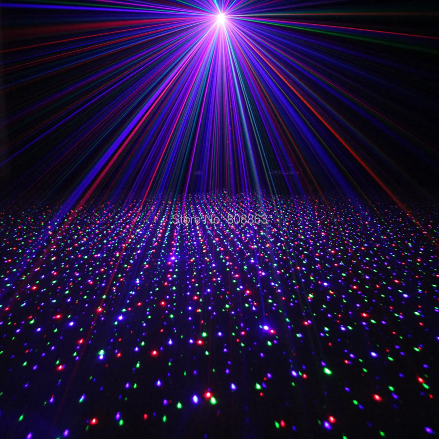 Eshini дистанционный мини RGB лазерный Полный Рисунок звезд проектор DJ диско танцы бар семья вечерние рождественское освещение эффект свет шоу