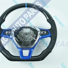 Рулевое колесо из углеродного волокна и кожи для VW Golf MK7