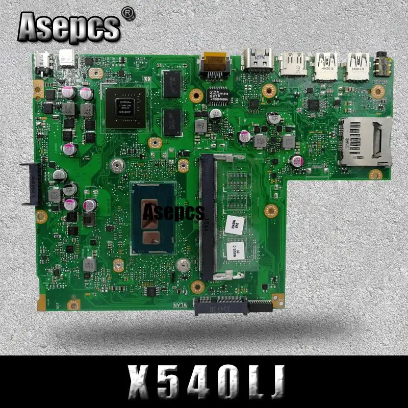 Asepcs X540LJ материнская плата для ноутбука For Asus X540L F540L X540 тест оригинальная I3 4005U