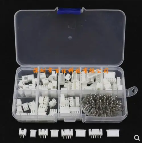 

230pcs XH2.54 2p 3p 4p 5 pin 2.54mm Pitch Terminal Kit / Housing / Pin Header JST Connector Wire Connectors Adaptor XH Kits TJC3