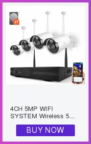 4CH/8CH CCTV P2P 1080P Wifi NVR система 36 IR Водонепроницаемая наружная пуля 1080P видео IP Беспроводная камера система безопасности жесткий диск