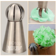 (20pcs/lot)Free Shipping New stainless steel Russian ball flower pastry piping tips#NO103 (20pcs/lot)Free Shipping New stainless steel Russian ball flower pastry piping tips#NO103