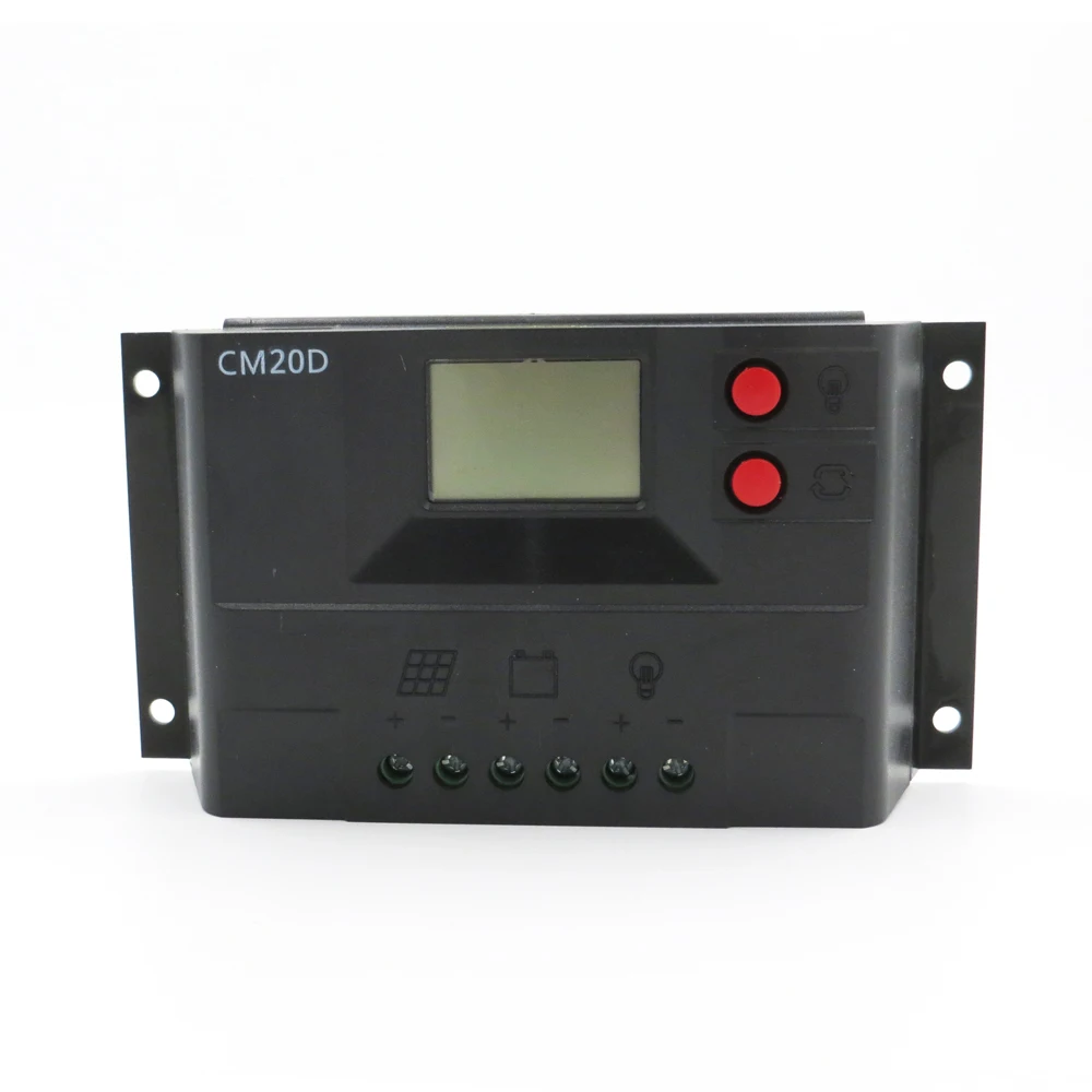 

12V 24V 10A 20A 30A Solar cell battery control Solar street lamp light charge regulator LCD solar charger controller