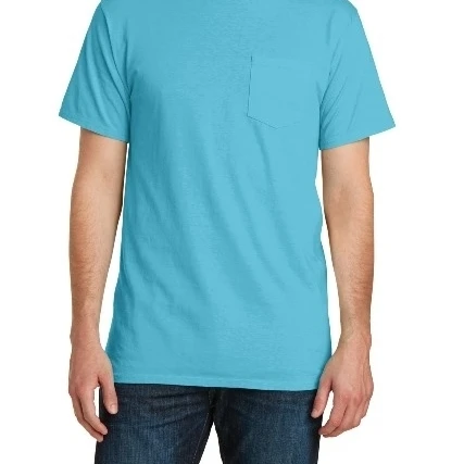 Port & Co PC099P Pigment-Dyed Pocket Tee Tidal Wave - Medium (1)