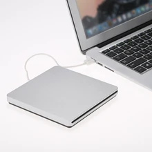 USB 2,0 портативный ультра тонкий внешний слот-в CD DVD rom плеер привод писатель горелки ридер для iMac/MacBook Air ноутбук ПК настольный