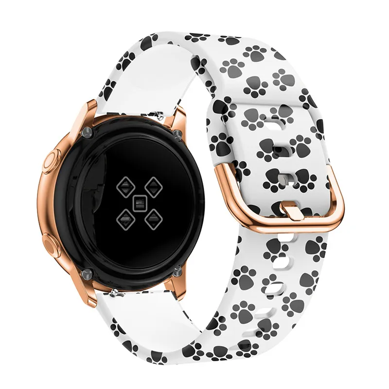 Силиконовые ремешки для samsung Galaxy Watch, активные ремешки 40 мм, ремешок 20 мм, ремешок для часов, браслет для samsung Galaxy Watch, активный Чехол - Цвет ремешка: A
