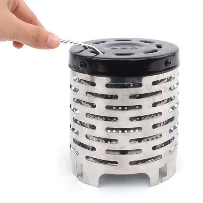 Aquecedor de Acampamento ao ar Fogão a Gás Novo Portátil Mini Tampa Livre Capa Aquecedor Aço Inoxidável Xd88 10 Fogões ao ar livre