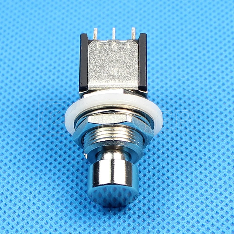 2PCS Latching/ Momentary Push Button Switch ON ON Double Pole M12X0.75 6 Pins DPDT Foot Switches For Guitar Effects Pedal