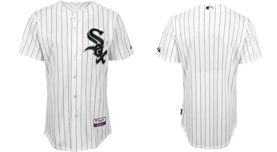 blank white sox jersey