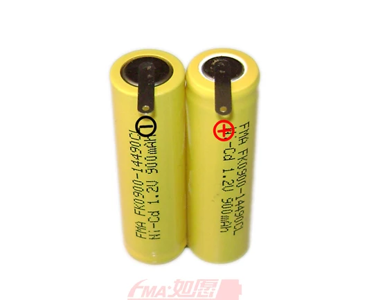 Ni-Cd AA 2,4 V 600/900mAh аккумуляторная батарея DIY для воды pik WP-900 Remington Barba триммер Бритва 10x20x44 мм - Цвет: 900mAh