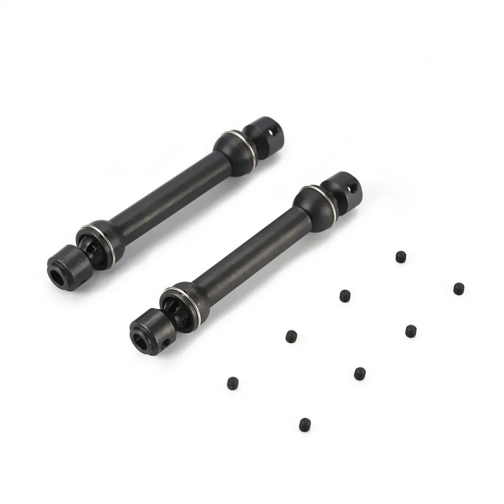 RC Car Part Accessories 2PCS 88-113mm Black Stainless Steel Universal Drive Shaft for RC Crawler Car Axial SCX10 D90 RC4WD
