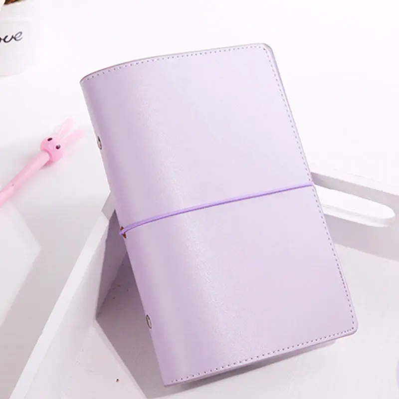 Yiwi A6 милый блокнот Kawaii мультяшный милый дневник планировщик блокнот для детей подарок корейский Канцтовары три обложки - Цвет: purple