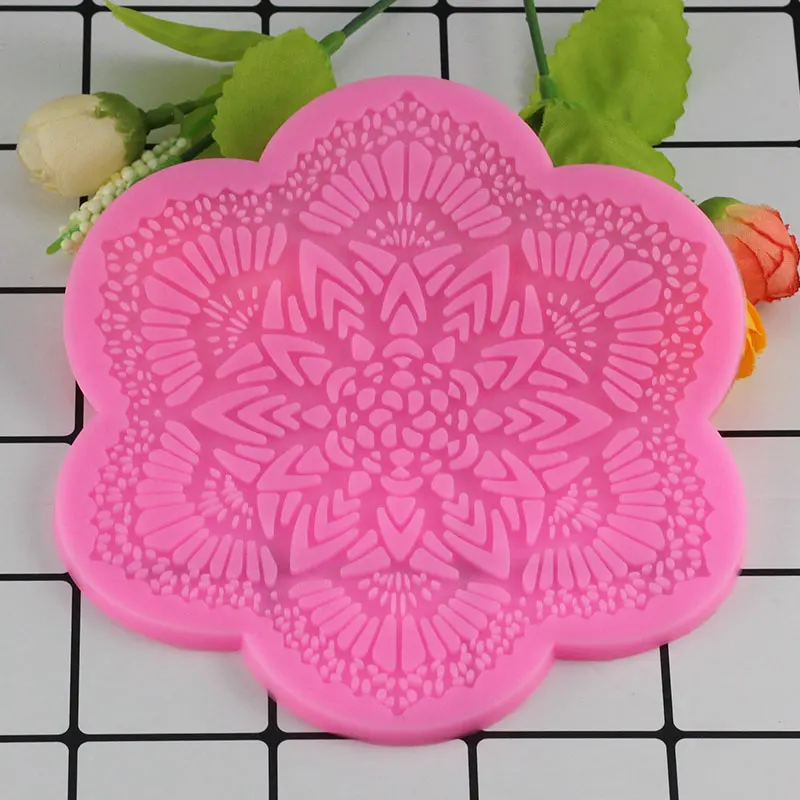Mujiang украшения торта силиконовый коврик цветочный узор Сахар Ремесло Инструменты для украшения тортов из мастики силиконовые кружевные формы