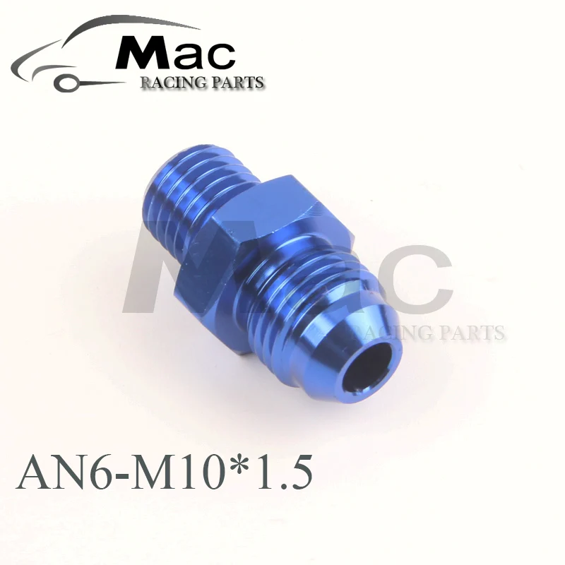 Wholesale - AN6-M10*1.5 aluminum straight adapter Flare male pipe fitting