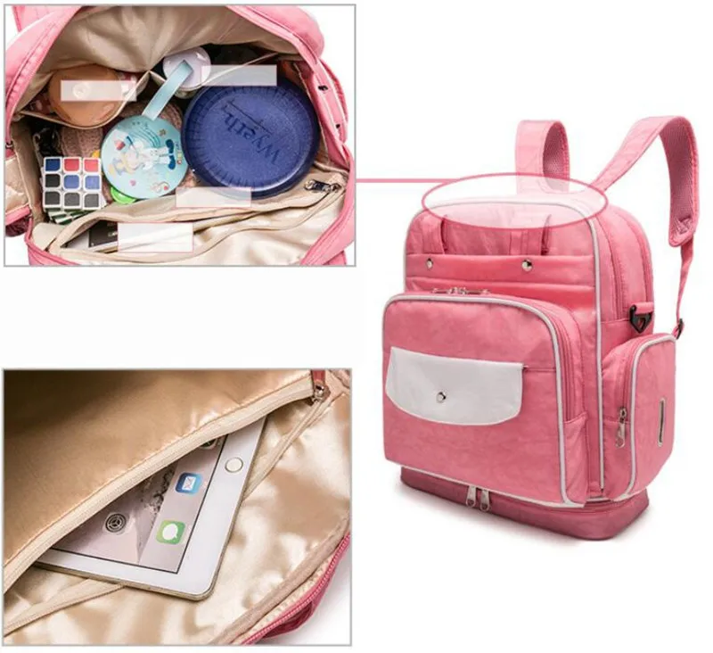 323619cm Fashion Baby Diaper Bag Backpack Tote Messenger Baby Bag Organizer Stroller Bag For Mom Dot Waterproof Maternity Bags (5)