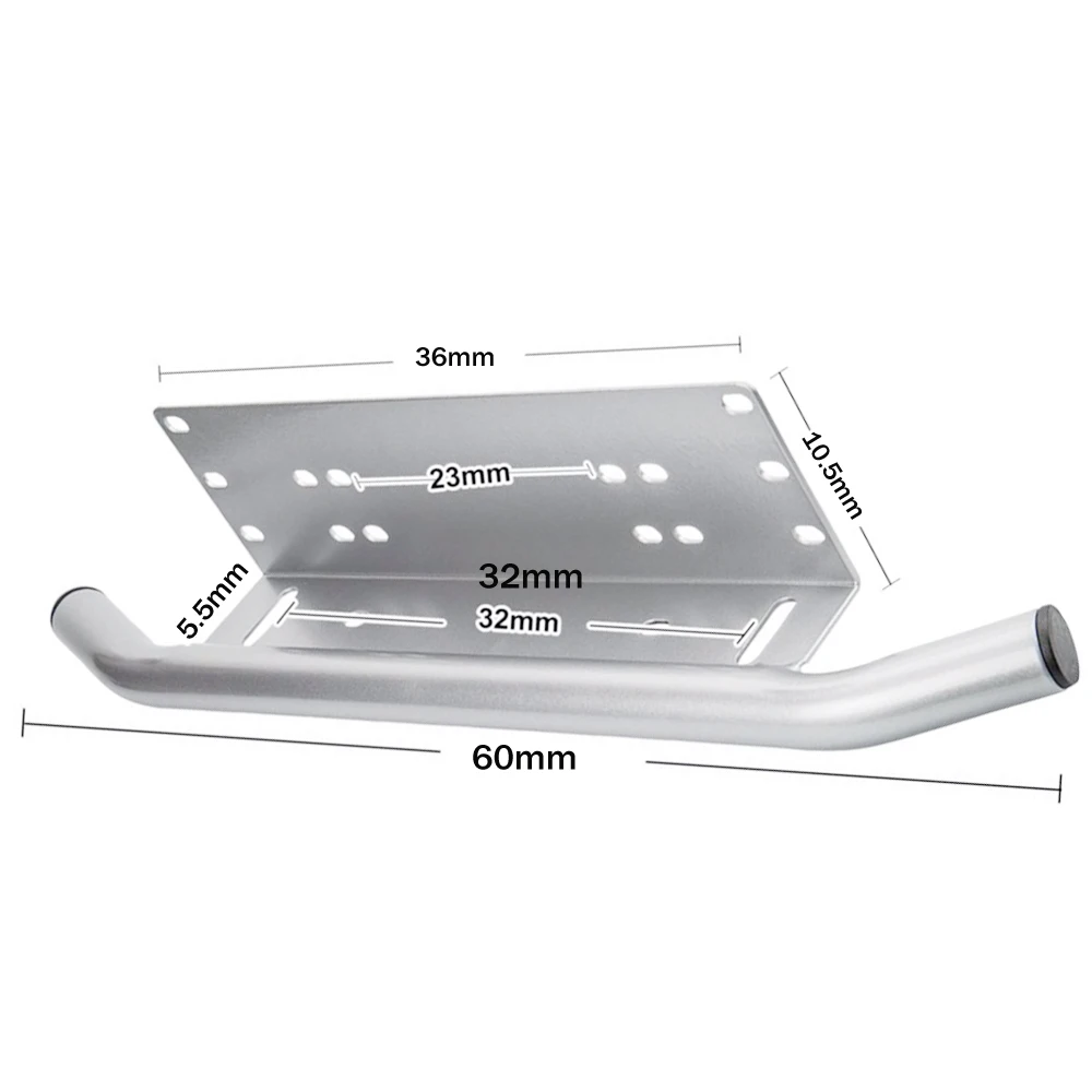 Хромированный держатель номерного знака Кронштейн свет бар крепление переднего бампера для внедорожника светодиодный дневной свет бар, подходит для большинства транспортных средств