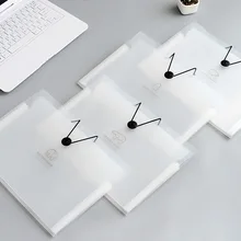 1 шт. животных A4 папка с многослойным покрытием для учащихся тест скрепкой маленькая свежая файла сумка простая сумка для хранения данных Органическая сумка