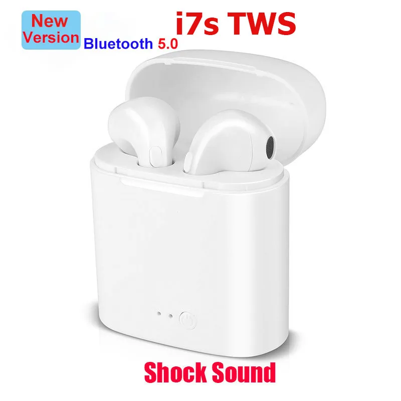 

i7S TWS Mini Bluetooth 5.0 Earphones Stereo Bass Wireless Headset PK i10 i12 i20 i13 i14 i88 tws Earbuds with Mic Charging Box