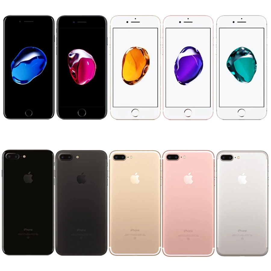 Для Apple iPhone 7 Plus, 3 Гб оперативной памяти, Оперативная память 32/128 ГБ/256 ГБ Встроенная память IOS Quad-Core 12.0MP Камера отпечатков пальцев iPhone7 плюс LTE мобильный телефон