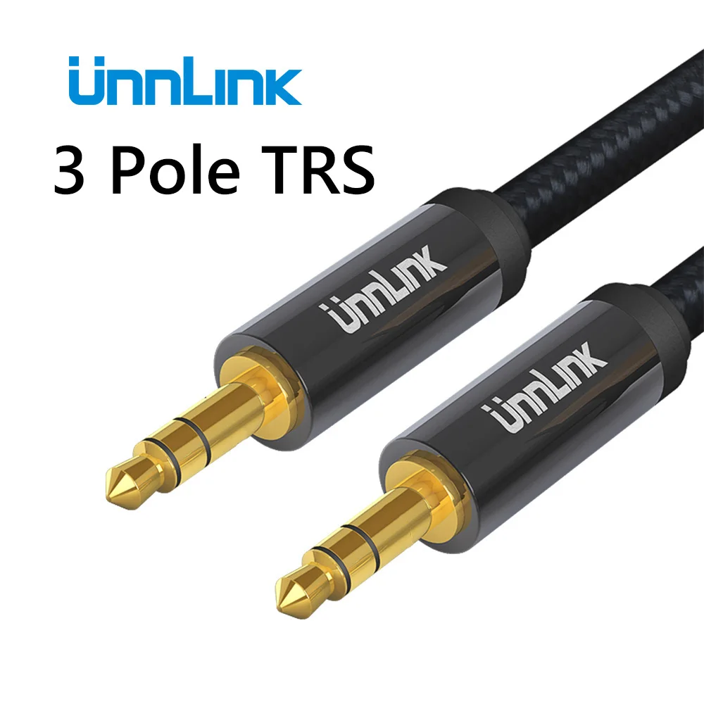 Дешевый Unnlink HIFI 3,5 мм разъем аудио кабель Aux кабель Шнур для автомобильных наушников Динамик Проводная гарнитура Саундбар сабвуфер усилитель мобиль...