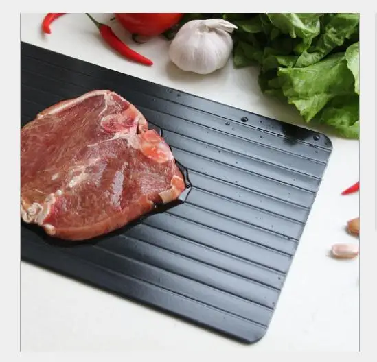 Fast Defrosting Tray Plate Kitchen The Safest Way to Defrost Meat or Frozen Food Without Electricity Microwave Defrost Tray Thaw Fast Defrosting Tray Plate Kitchen The Safest Way to Defrost Meat or Frozen Food Without Electricity Microwave Defrost Tray Thaw