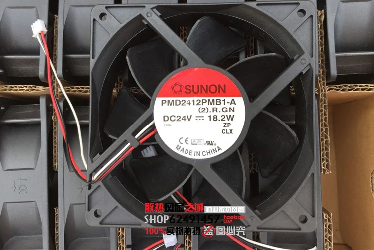for SUNON PMD2412PMB1-A 12CM 24V 18.2W 12038 Inverter Cooling Fan