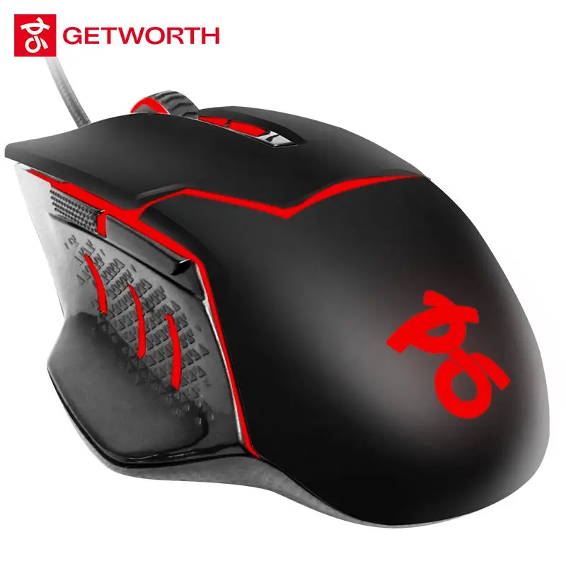 GETWORTH X1 GAMING Wired Optical Mouse High Adjustable DPI 7 Colors
