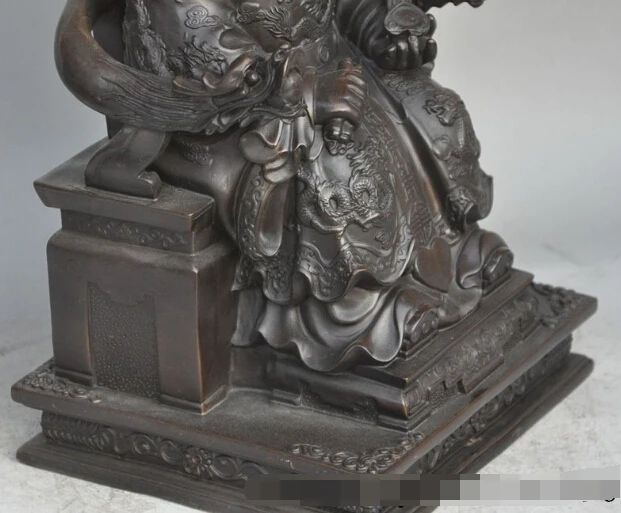 

S0405 China Bronze seat queen mother the Jade Emperor His Majesty empress Statue Pair