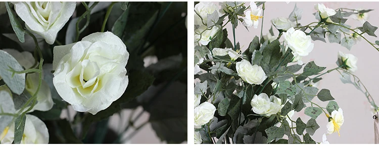 Свадебные сценические шёлковые цветы для украшения розы искусственный цветок DIY домашний декор для окна отеля цветочный