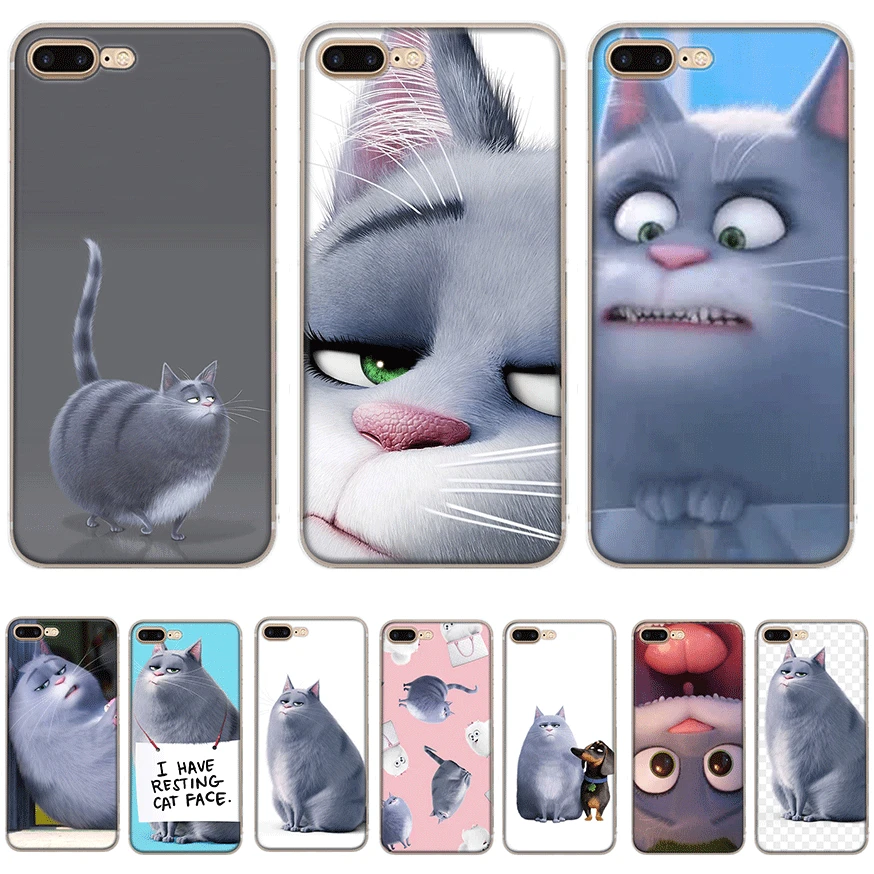 Desxz Big Fat Cat Mobile Phone Case for iPhone 11 Pro XS Max X XR 6S 6 78 Plus 5 5s SE Shell |