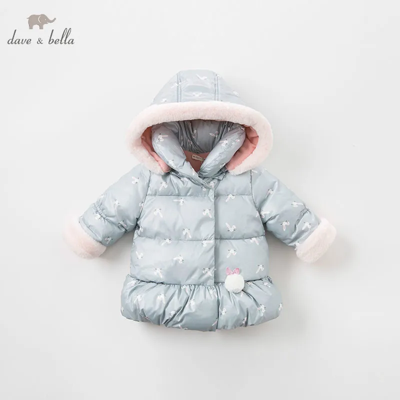 DBM8186 dave bella/куртка для маленьких девочек Детская верхняя одежда с длинными