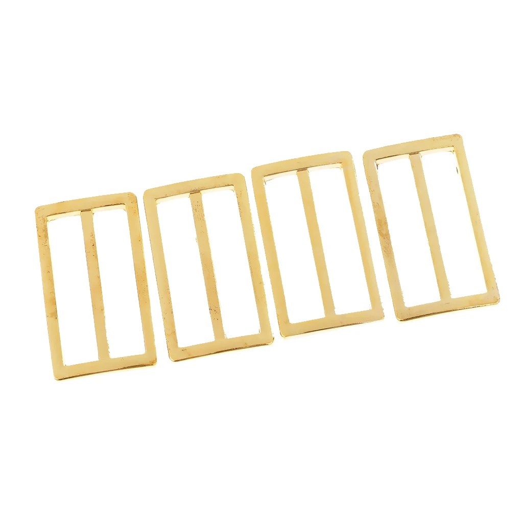 4Pcs Metal Tri Glide Slide Buckles Backpack Straps Adjuster Buckles 38mm Webbing Slider