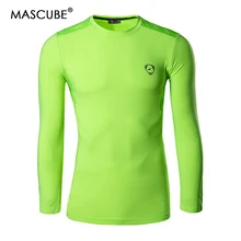 MASCUBE Мужская Уличная Футболка спортивная с длинным рукавом охотничья походная одежда быстросохнущая круглый воротник тройники горячая Распродажа Беговая майка