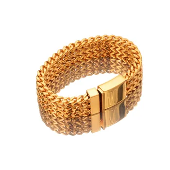 

Men's Bracelet Braided Texture Design Cuba Miami Style Heavy Stainless Steel Chain Male Charm Accessories Wholesale Retail Hot