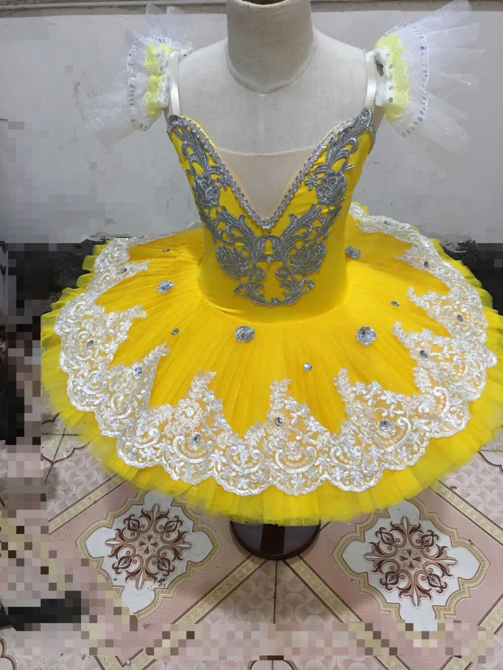 yellow ballet tutu dress