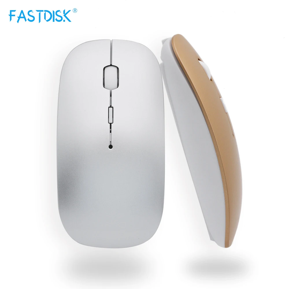 FASTDISK перезаряжаемая беспроводная мышь 2 4G Ультра тонкая Бесшумная оптическая