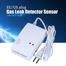YiiSPO Standalone Combustible Gas Alarm Coal Natural Gas Leak Detector Sensor for Home Safety Free Shipping EU AU Plug