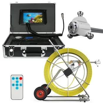 

80M Sewer Waterproof Camera Pipe Pipeline Drain Inspection System 7"LCD DVR HD 1000TVL 165 degree