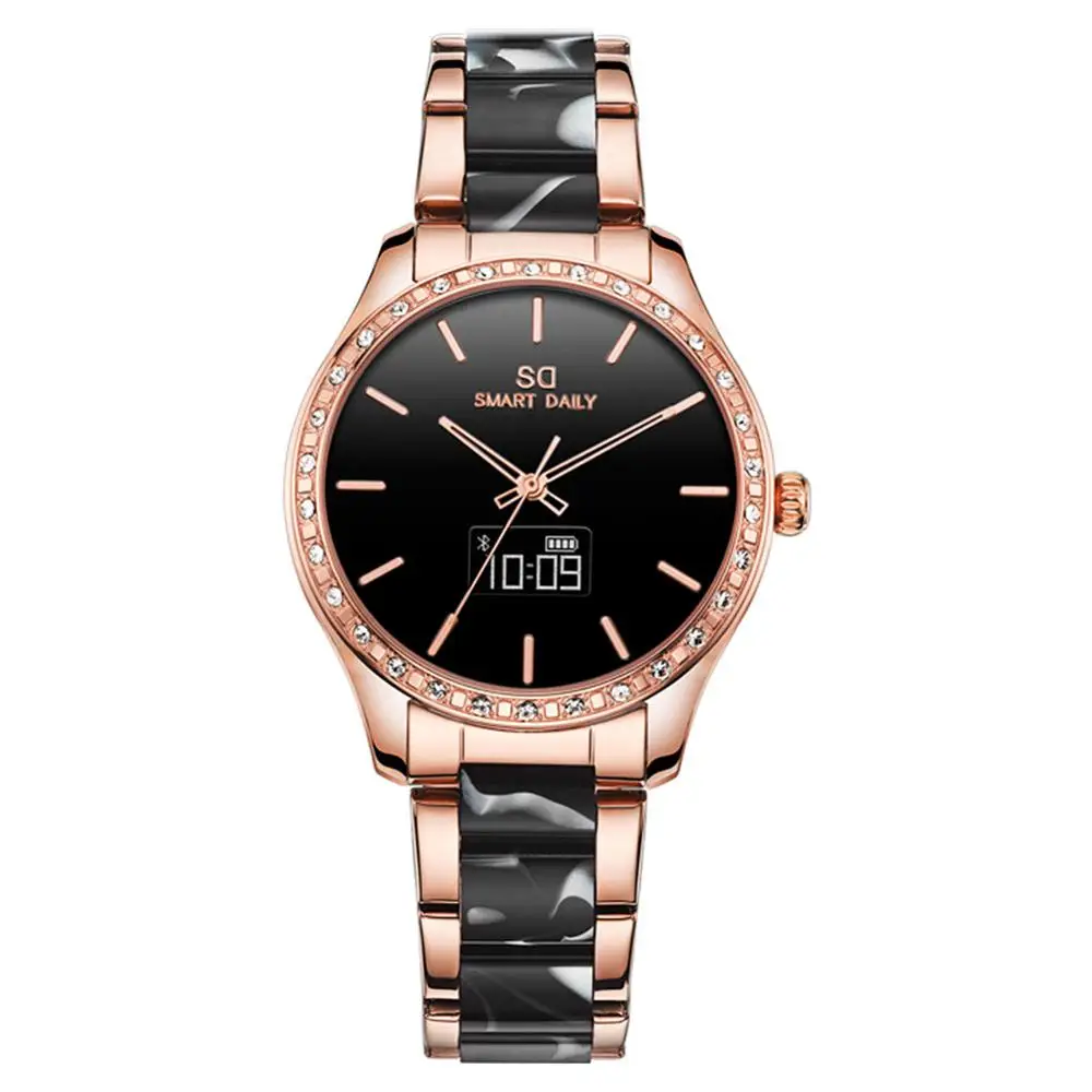 

Lady Quartz Smart Watch for Girl friend 1227 Woman Wristwatch for Phone Call reminder Gift Box