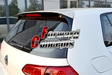 FOR GTI Style CARBON FIBER 2014-2017 VW Golf 7 VII MK7 rear window spoiler carbon fiber rear trunk roof spoiler for volkswagen vw golf 7 vii mk7 gti 2014 2017 a style car window wing