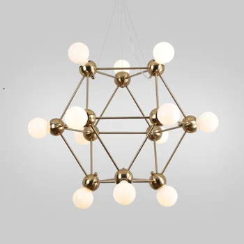 

Modern 4/12heads pendant lamps bar Boutique Villa Beanstalk molecular glass ball home dining room pendant light ZA81830
